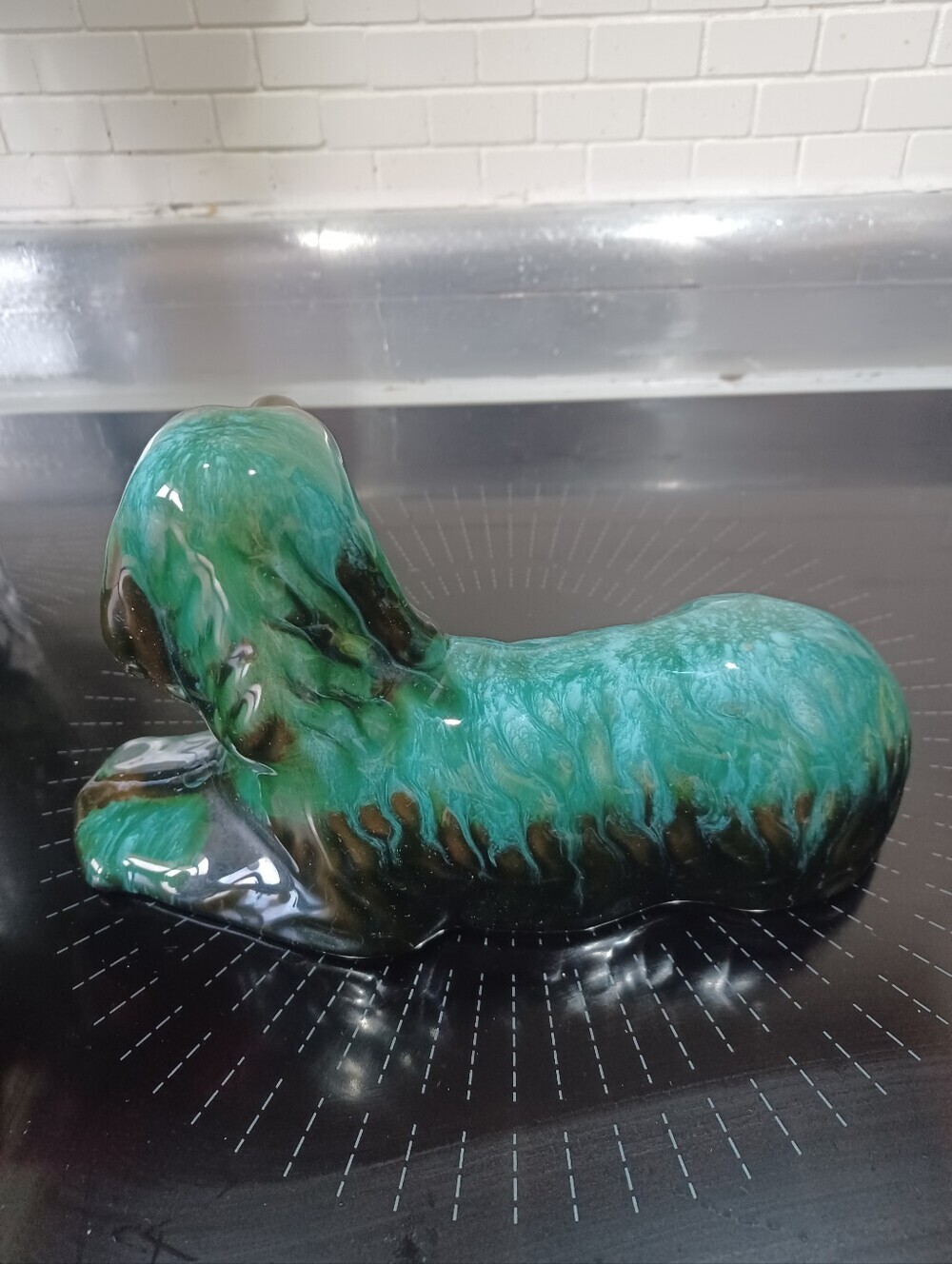 Vintage Mid Century Blue Mountain Pottery Cocker Spaniel Dog Statue BMP - Picture 4 of 9